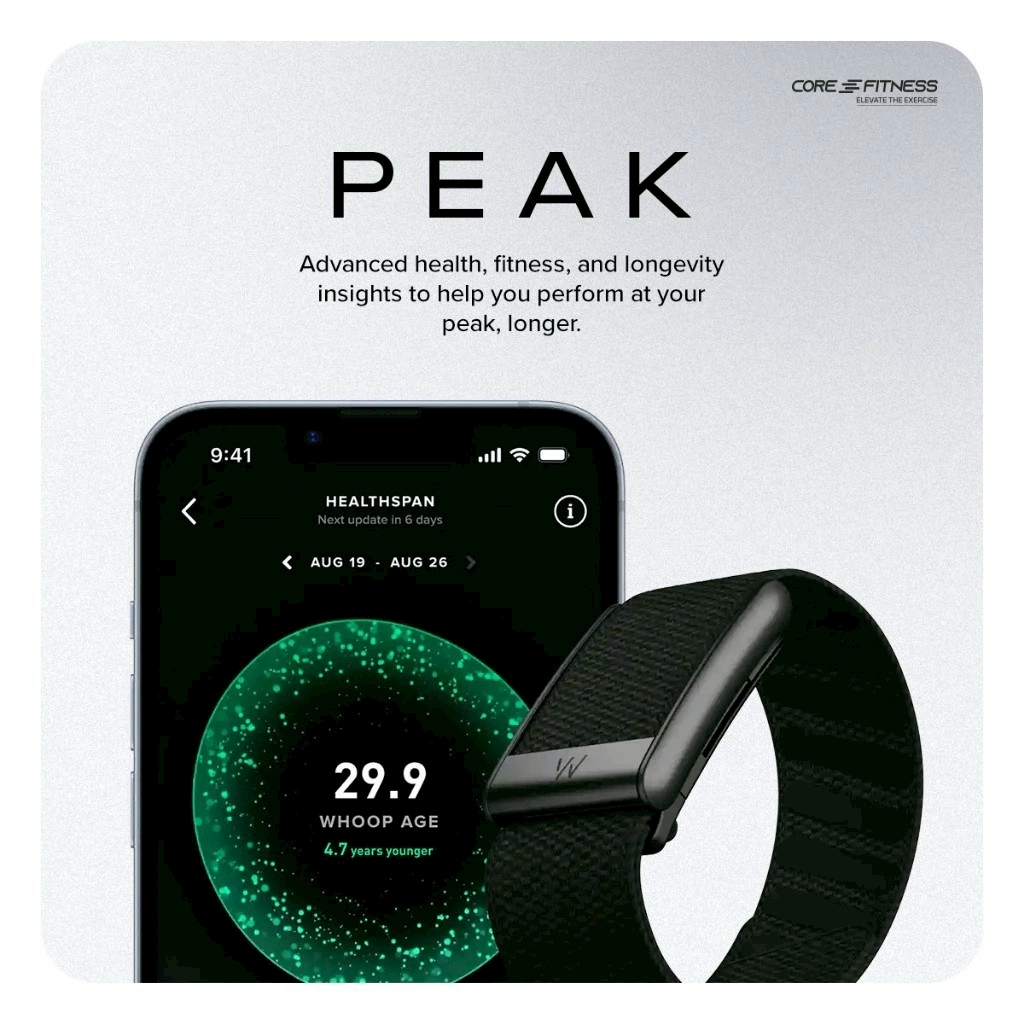 สายรัดข้อมือสุขภาพ WHOOP 5.0 PEAK สีดำ (FREE 12 MONTHS MEMBERSHIP)_2